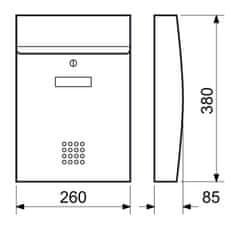 Richter Czech Poštovní schránka nerezová BK.05.N