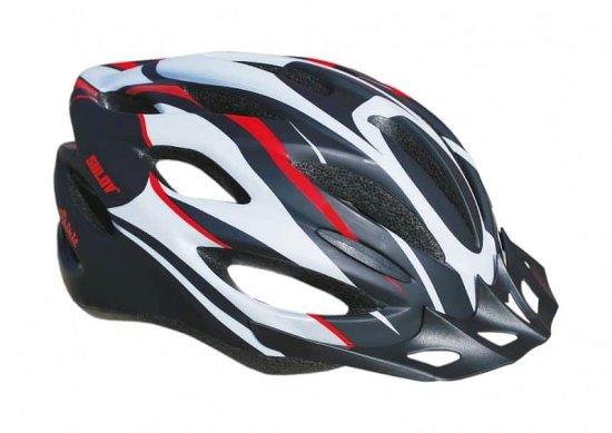 Sulov Cyklo helma SPIRIT, černo-červená polomat Helma