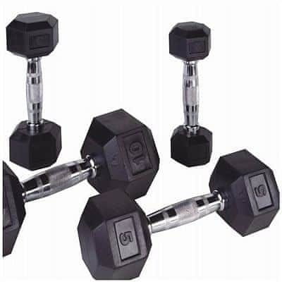 Body-Solid Jednoruční činky PROFI HEXA Bodysolid 1 - 50kg 2 x 50 kg