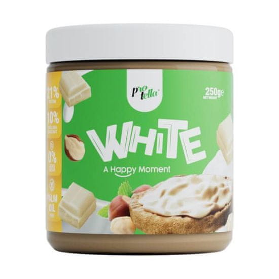 Protella White 250 g, čokoládový krém s lískovými oříšky, Bílá čokoláda