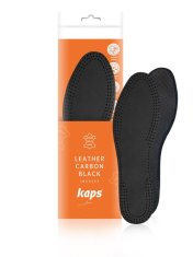 Kaps Leather Carbon Black kožené pánské vložky do bot velikost 40