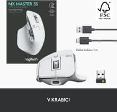 Logitech MX Master 3S, bílá (910-006560)