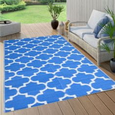 Greatstore Venkovní koberec modrý 120 x 180 cm PP