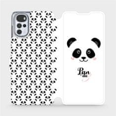 Mobiwear Flip pouzdro na mobil Motorola Moto G22 - M030P Panda Amálka