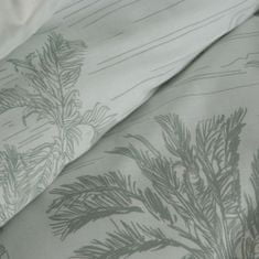 Eurofirany Bavlněné prádlo MONTE-5 Terra Collection 160x200 Eurofirany bílá ocel exotická palma rostlina