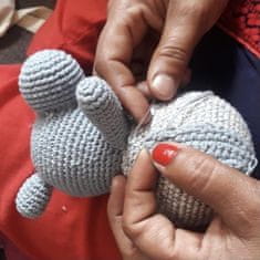 Luna-Leena Kids udržitelná koala Tommy z organické bavlny - měkká hračka - šedá 