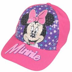 Růžová baseballová čepice s potiskem MINNIE MOUSE, 52cm