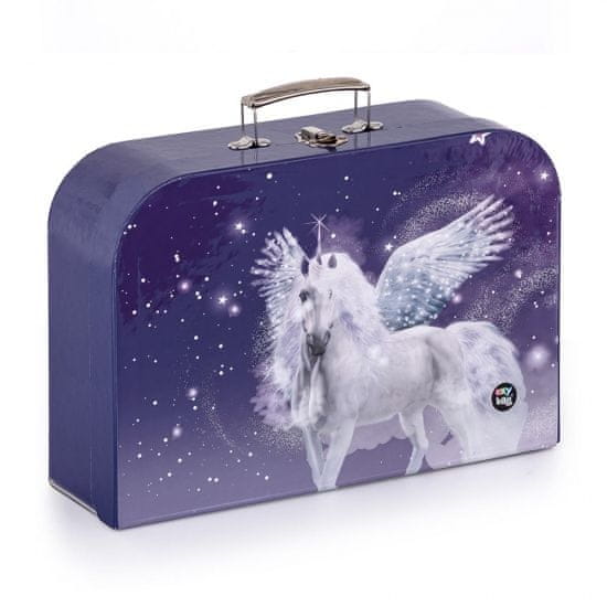 Karton PP Kufřík lamino 34 cm Unicorn-pegas