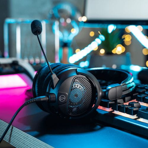  audio technica ath gl3 gaming slušalke s kabelsko povezavo kolesce za uravnavanje glasnosti odličen zvok lahka zasnova snemljiv mikrofon široka združljivost 