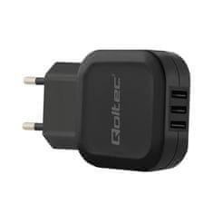 Qoltec Síťová nabíječka 17W | 5V | 3,4A | 3xUSB