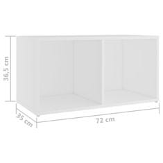 Greatstore TV skříňky 4 ks bílé 72 x 35 x 36,5 cm dřevotříska