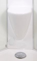 eoshop BRILIANT 90 x 90 cm - Parní sprchový box model 8 grape sklo