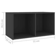 Greatstore TV skříňky 4 ks šedé 72 x 35 x 36,5 cm dřevotříska