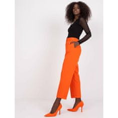RUE PARIS Dámské kalhoty s rovnými nohavicemi RUE PARIS oranžové TO-SP-18153.65_387061 36