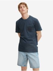 Tom Tailor Tmavě modré pánské basic tričko s kapsou Tom Tailor S