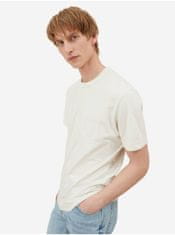 Tom Tailor Krémové pánské basic tričko s kapsou Tom Tailor S