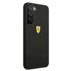 Ferrari FESSIHCS22SBK hard silikonové pouzdro Samsung Galaxy S22 5G Black On Track Silicone