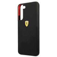 Ferrari FESSIHCS22SBK hard silikonové pouzdro Samsung Galaxy S22 5G Black On Track Silicone