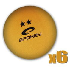 Spokey SKILLED ** Pingpongové míčky, 6 ks, oranžové