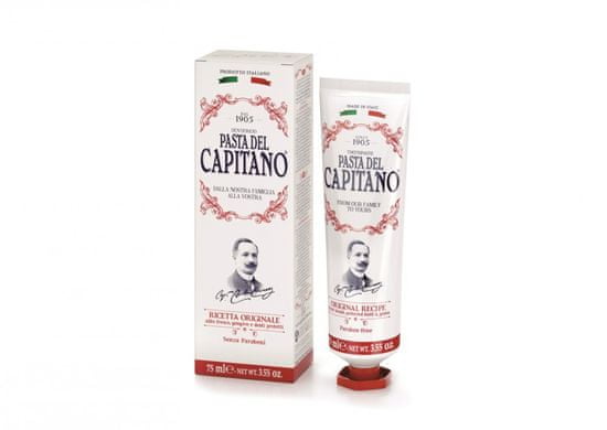 Pasta Del Capitano CAPITANO 1905 ORIGINAL RECIPE - premium zubní pasta s originální recepturou 75 ml + DÁREK ZDARMA pasta 15 ml