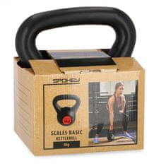 Spokey SCALES BASIC Kettlebell plastová činka 8 kg