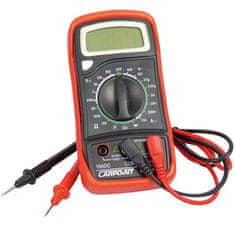 CarPoint Multimetr digitální v ochranném pouzdru - měření napětí / proudu / diod / odporu / AC/DC