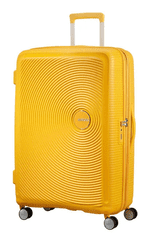 American Tourister Cestovní kufr Soundbox 77cm Žlutý rozšiřitelný