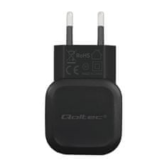 Qoltec Síťová nabíječka 12W | 5V | 2,4A | USB + kabel USB typu C