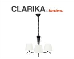 Konsimo Závěsná lampa Černá bílá CLARIKA 