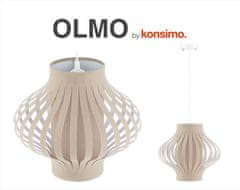 Konsimo Závěsná lampa bílá / béžová OLMO 