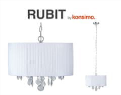 Konsimo Závěsná lampa bílý RUBIT 