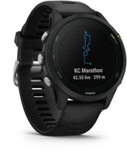 moderní chytré hodinky Garmin Forerunner 255 Music integrovaný hudební přehrávač mp3 přehrávač vlastní hudba v hodinkách interní paměť výkonná GPS Bluetooth odolné do hloubky 50 m 5ATM bezkontaktní platby garmin pay baterie s výdrží 14 dní více než 30 sportovních profilů denní návrhy tréningu na míru čas na zotavení race predictor měření srdečního rytmu krokoměr gps glonass galileo wifi ant plus body battery energy monitor smart notifikace detekce pádů výkonné chytré hodinky běžecké hodinky pro běžce triatlon vytvalostní běh multisport