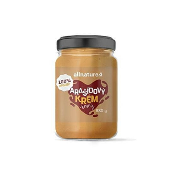 Allnature Arašídový krém jemný 920 g