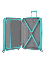 American Tourister Cestovní kufr Soundbox 77cm Modrý Summer blue rozšiřitelný