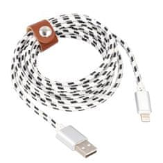 Northix Nabíjecí kabel Lightning-USB, tkaný - 2 m 