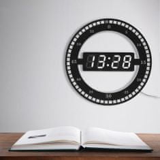 Northix Digitální nástěnné hodiny s LED 