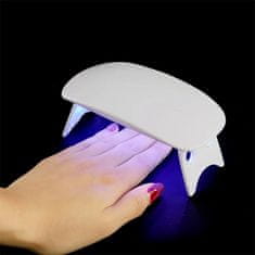 Northix Mini UV LED lampa na nehty, bílá 