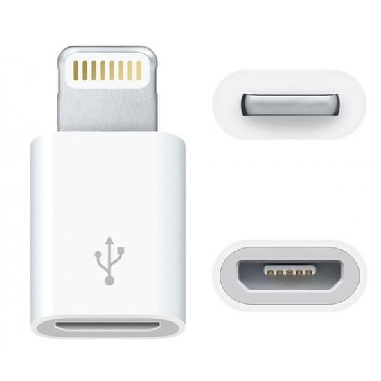 Northix Adaptér Micro-USB na Lightning – bílý