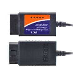 Northix Čtečka chybových kódů USB ELM327 / OBD2 Automobilová diagnostika 