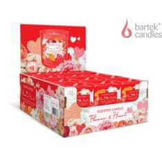 Bartek Svíčka ve skle FLOWER & HEART 150g