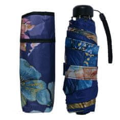 Clayre & Eef Skládací deštník BLUE FLOWERS JZUM0035