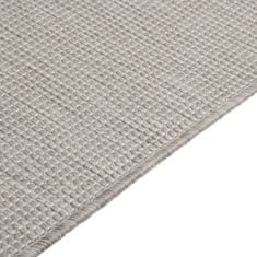 Vidaxl Venkovní hladce tkaný koberec 80x150 cm taupe