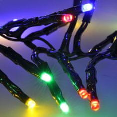 Solight 1V11-M LED venkovní vánoční řetěz s dálkový ovládáním a zvukovým senzorem - Cluster, 576 LED, 8 funkcí, časovač, IP44, vícebarevná