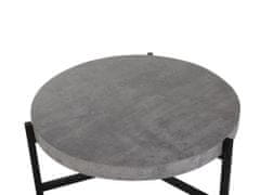 Beliani Kávový stolek šedý imitace betonu BONITA