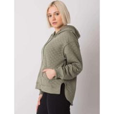 BASIC FEEL GOOD Dámská mikina na zip prošívaná AREZZO khaki RV-BL-7451.23_381886 S-M