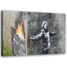 shumee Obraz, nástěnná malba Port Talbot Boy Banksy - 90x60