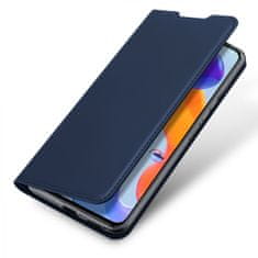 Dux Ducis Skin Pro knížkové kožené pouzdro na Xiaomi Redmi Note 11 Pro 4G/5G, modré