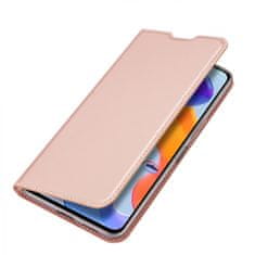 Dux Ducis Skin Pro knížkové kožené pouzdro na Xiaomi Redmi Note 11 Pro 4G/5G, růžové