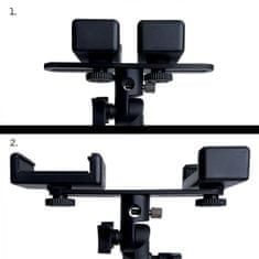 MG Dual Holder držák na mobil se stativem, černý