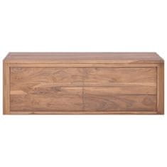 Greatstore Nástěnná koupelnová skříňka 90x45x30 cm masivní teakové dřevo